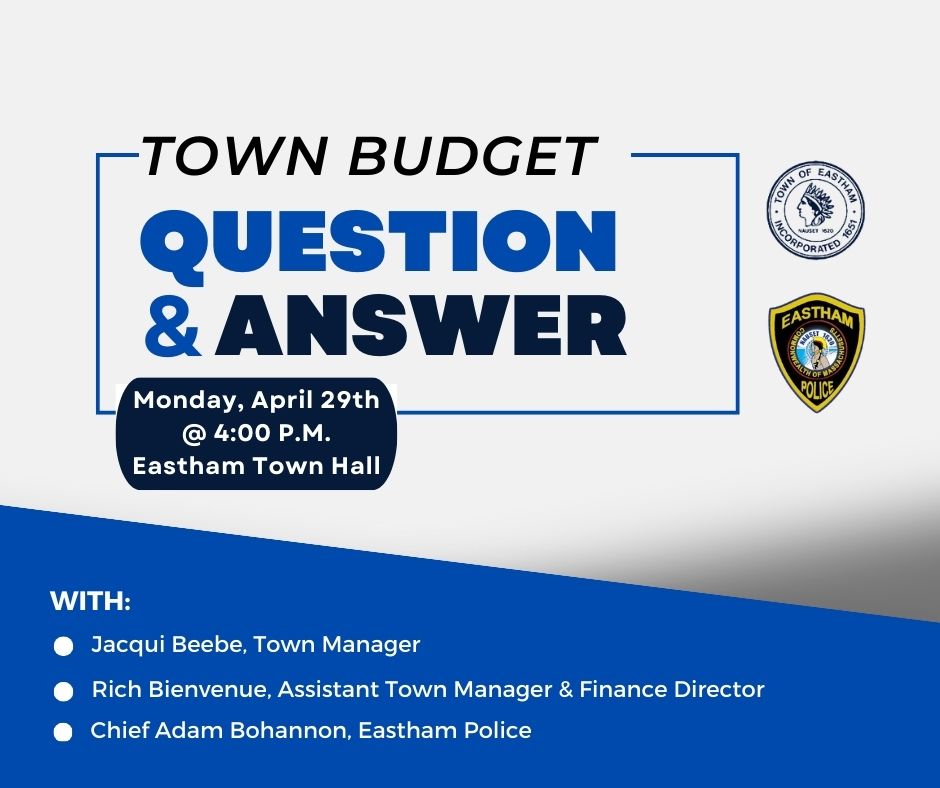mon 29 apr 2024: Town Budget Q&A Session