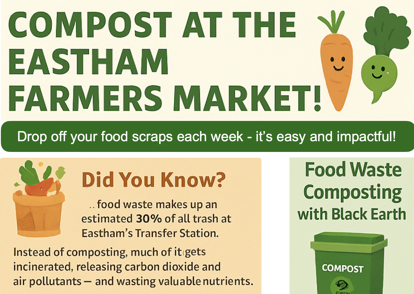 fri 25 jul 2025: composting at the farmers market